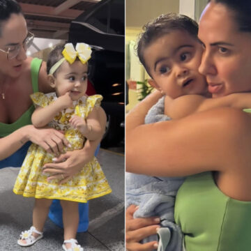 Graciele Lacerda vai celebrar a virada do ano na Bahia com a filha Clara