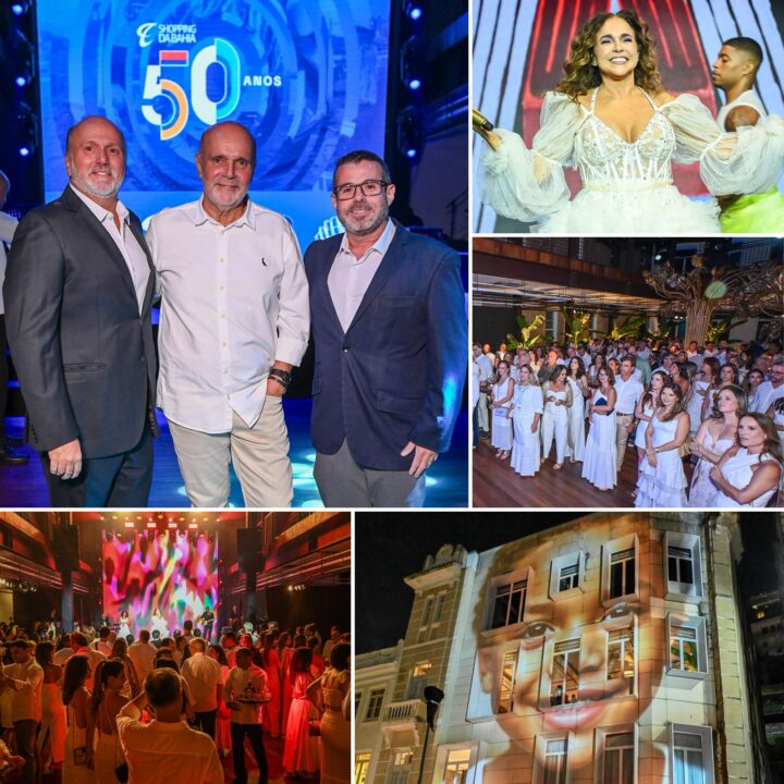 Shopping da Bahia celebra 50 anos com festa para convidados e show de Daniela Mercury; veja fotos