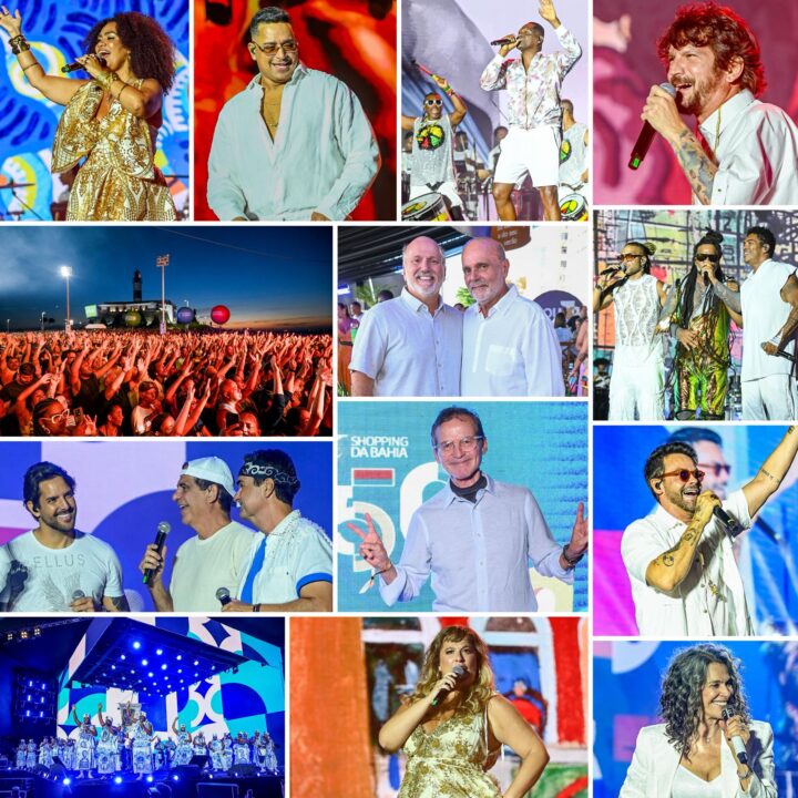 Show celebra 50 anos do Shopping da Bahia e lota o entardecer no Farol da Barra; veja fotos