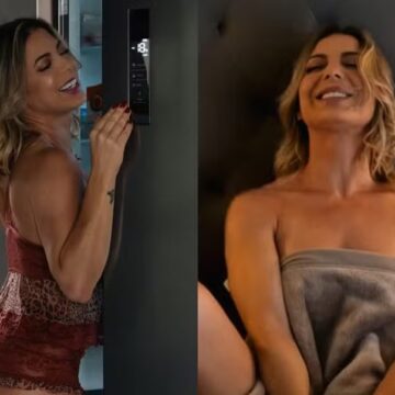 Ex-Loira do Tchan, Sheila Mello mostra intimidade com ensaio sensual em casa