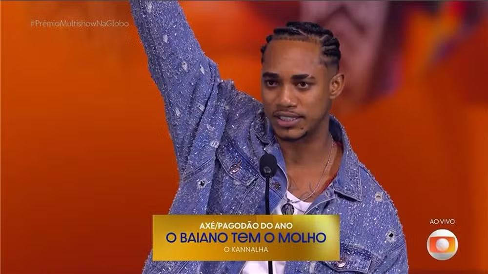 O Kanalha vence categoria no Prêmio Multishow e dedica à Preta Gil: ‘Me ensinou muita coisa’