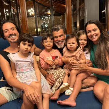 Mauricio Mattar reúne 3 filhos e 3 netos em especial encontro de família
