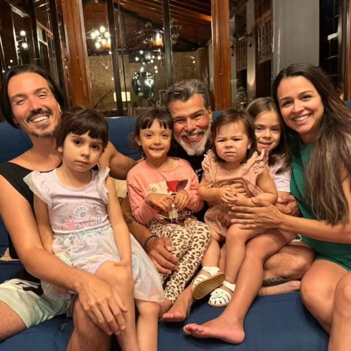 Mauricio Mattar reúne 3 filhos e 3 netos em especial encontro de família