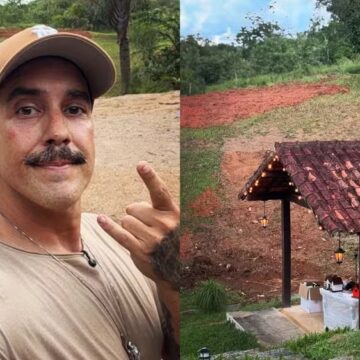 André Marques se emociona ao mostrar reforma de sítio em homenagem ao pai: ‘Sei que está vendo daí’
