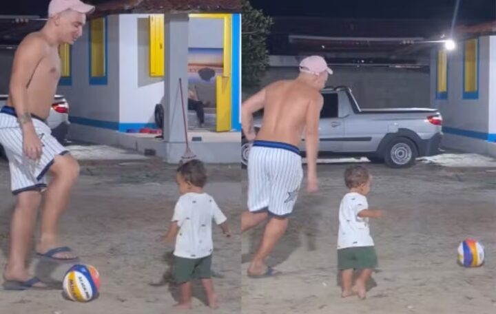 João Gomes encanta seguidores ao compartilhar momento em família ao lado do filho, Jorge