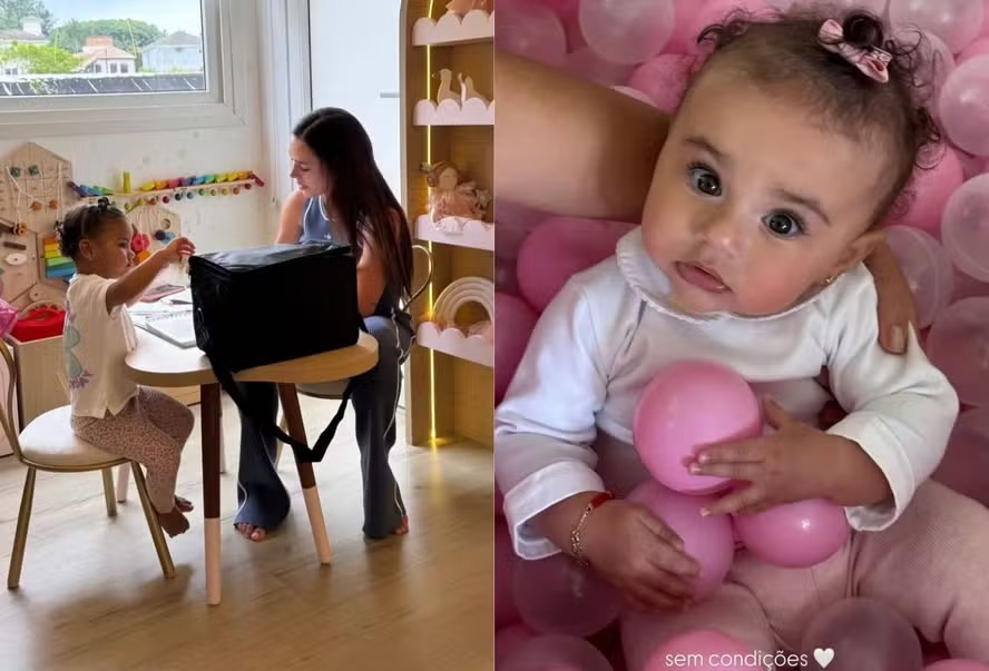 Mavie e Mel, filhas de Neymar e Bruna Biancardi, encantam em novos registros; veja fotos