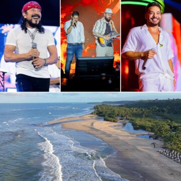Trancoso ganha festa de réveillon pé na areia com 4 dias e shows de Bell Marques, Jorge & Mateus e Safadão; confira a programação
