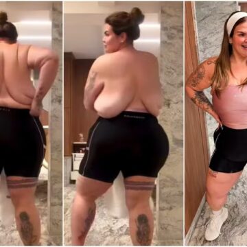 Após perder 75 kg, Thais Carla surpreende ao mostrar corpo antes de treino
