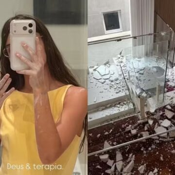 Teto da casa de Amanda Kimberlly, mãe da filha de Neymar, desaba; veja fotos