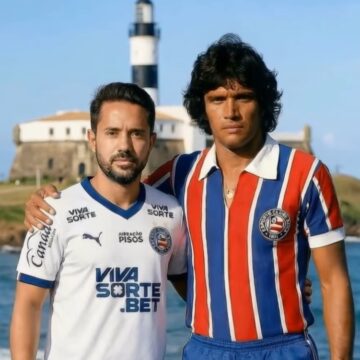 Bahia usa IA para mostrar encontro de Everton Ribeiro com outros ídolos do clube