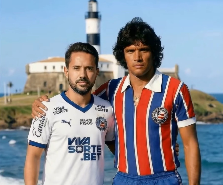 Bahia usa IA para mostrar encontro de Everton Ribeiro com outros ídolos do clube