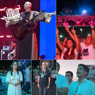 Frei Gilson reúne milhares de fiéis em show histórico de Natal em Salvador; veja fotos