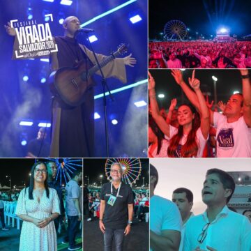 Frei Gilson reúne milhares de fiéis em show de Natal na Boca do Rio; veja fotos