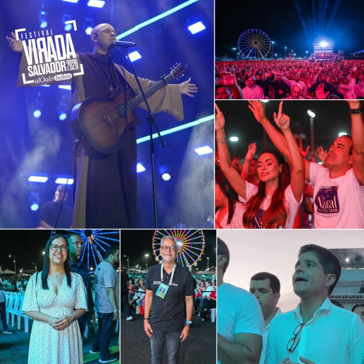 Frei Gilson reúne milhares de fiéis em show de Natal na Boca do Rio; veja fotos