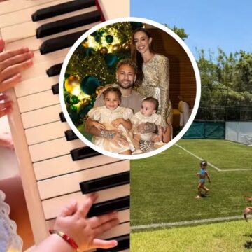 Bruna Biancardi encanta ao mostrar momentos de descontração com Mel e Mavie, suas filhas com Neymar