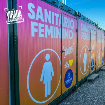 Festival Virada Salvador 2026 conta com 300 banheiros químicos e sanitários climatizados