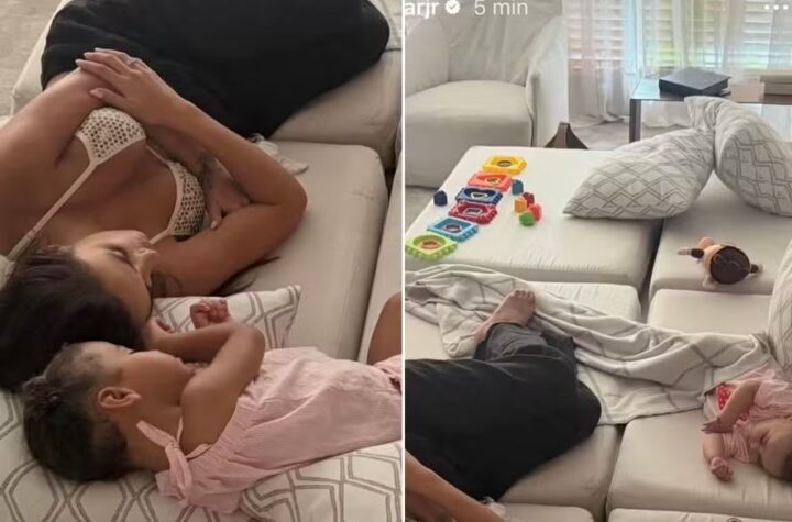 Neymar encanta seguidores com momento fofo entre Bruna Biancardi e as filhas Mel e Mavie