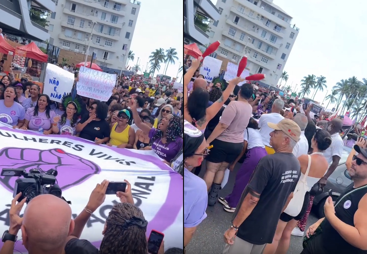 Levante Mulheres Vivas promove ato em Salvador pelo fim da violência de gênero