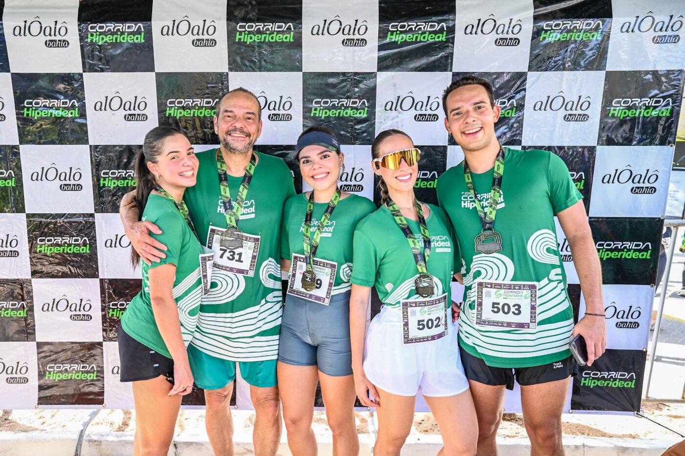 Ayla, Ananda, Francisco Elias Ribeiro, Duda Sgarioni e Paulo Manoel Ribeiro