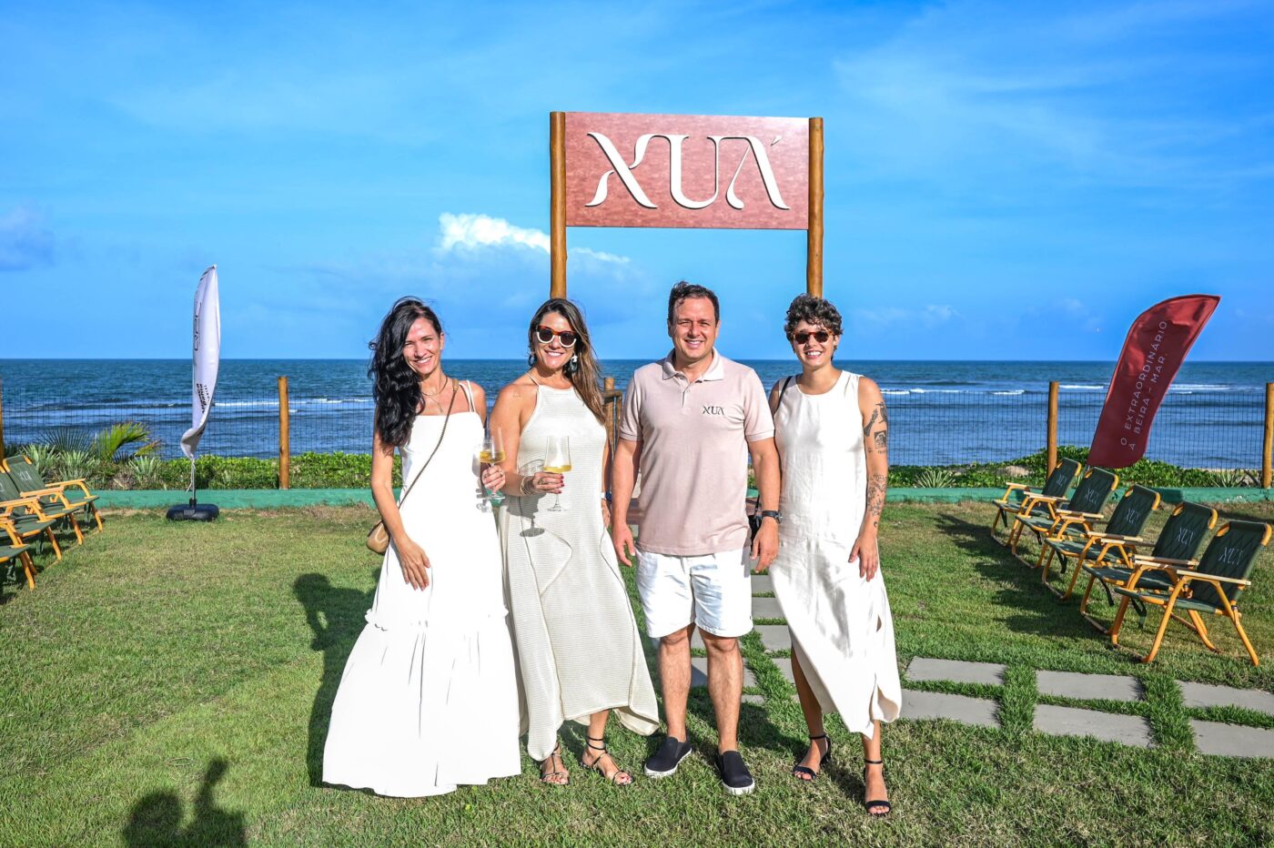 Cris Visnevski, Aline Lazar, Marcelo Castro Alina e Yalle Lobo