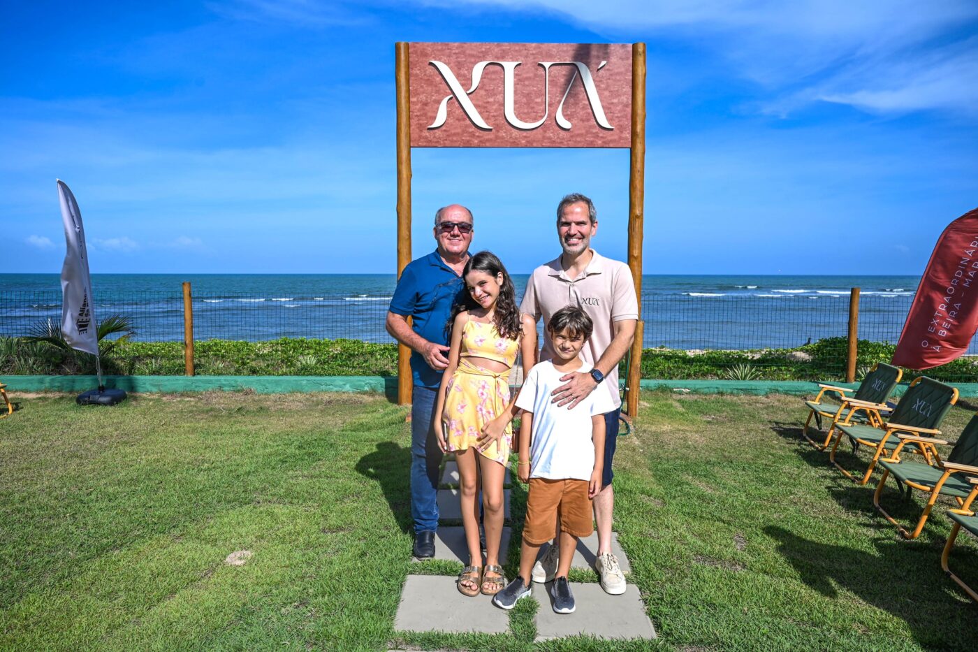 Antonio Luiz Costa, Hassan, Gabriela e Antônio Luiz Luedy