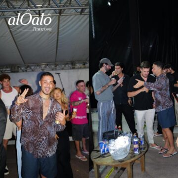 Carlinhos Maia chega a Trancoso para o Réveillon e curte show de Wesley Safadão