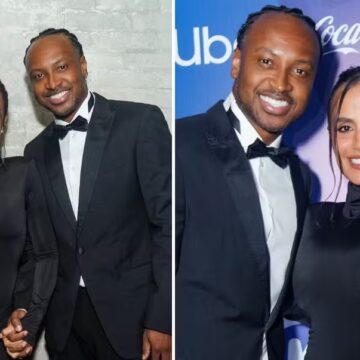 Thiaguinho e Carol Peixinho participam de leilão beneficente em São Paulo