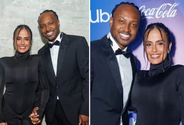 Thiaguinho e Carol Peixinho participam de leilão beneficente em São Paulo