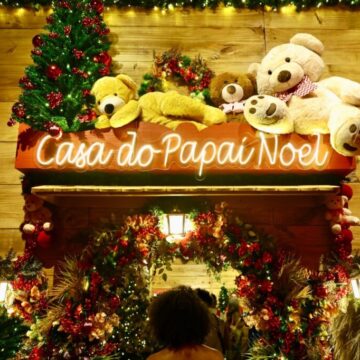 Com entrada gratuita, Casa do Papai Noel reúne presépio, brinquedoteca e mezanino de guloseimas no Centro Histórico
