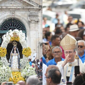Salvador celebra 476 anos da Festa de Nossa Senhora da Conceição da Praia com missa campal e procissão no Comércio