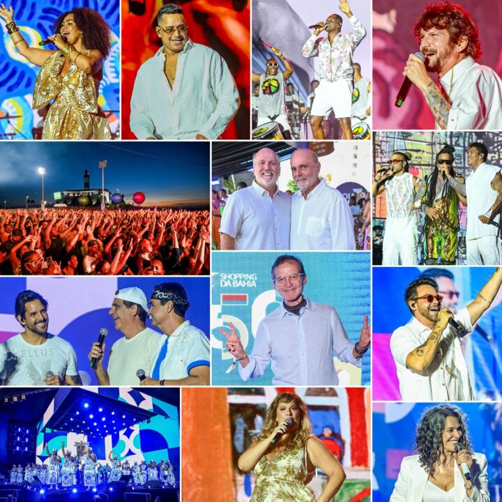 Show celebra 50 anos do Shopping da Bahia e lota o entardecer no Farol da Barra; veja fotos