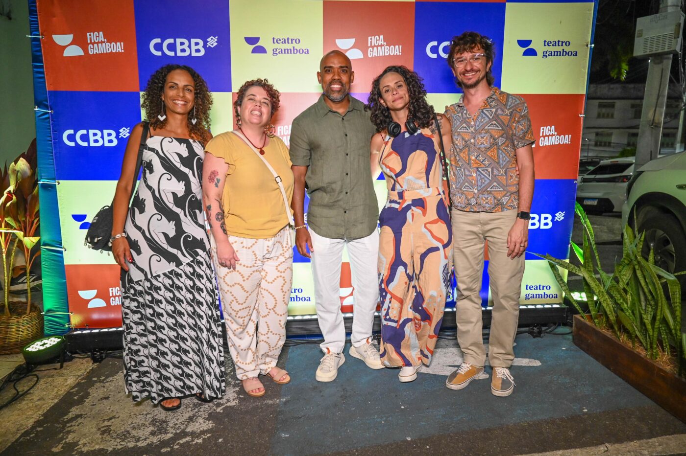 Caroena Neves, Maria Cruz, Júlio Paranaguá, Carol Freitas e Thiago Carreira