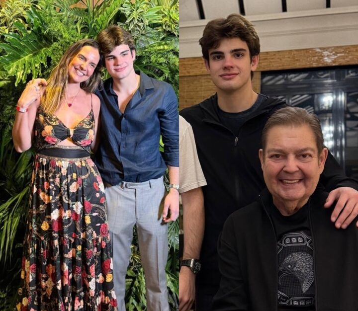 Filho caçula de Faustão, Rodrigo Silva abre álbum da formatura no Ensino Médio: ‘Maravilhosa’