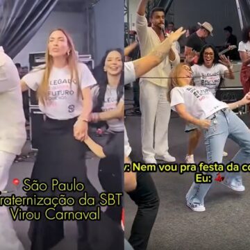 Herdeiras de Silvio Santos curtem pagodão com Parangolé em festa do SBT