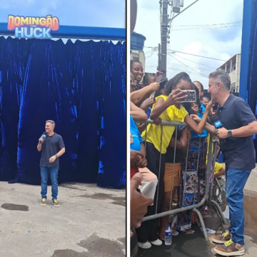 ‘Domingão com Huck’ grava quadro especial em Lauro de Freitas
