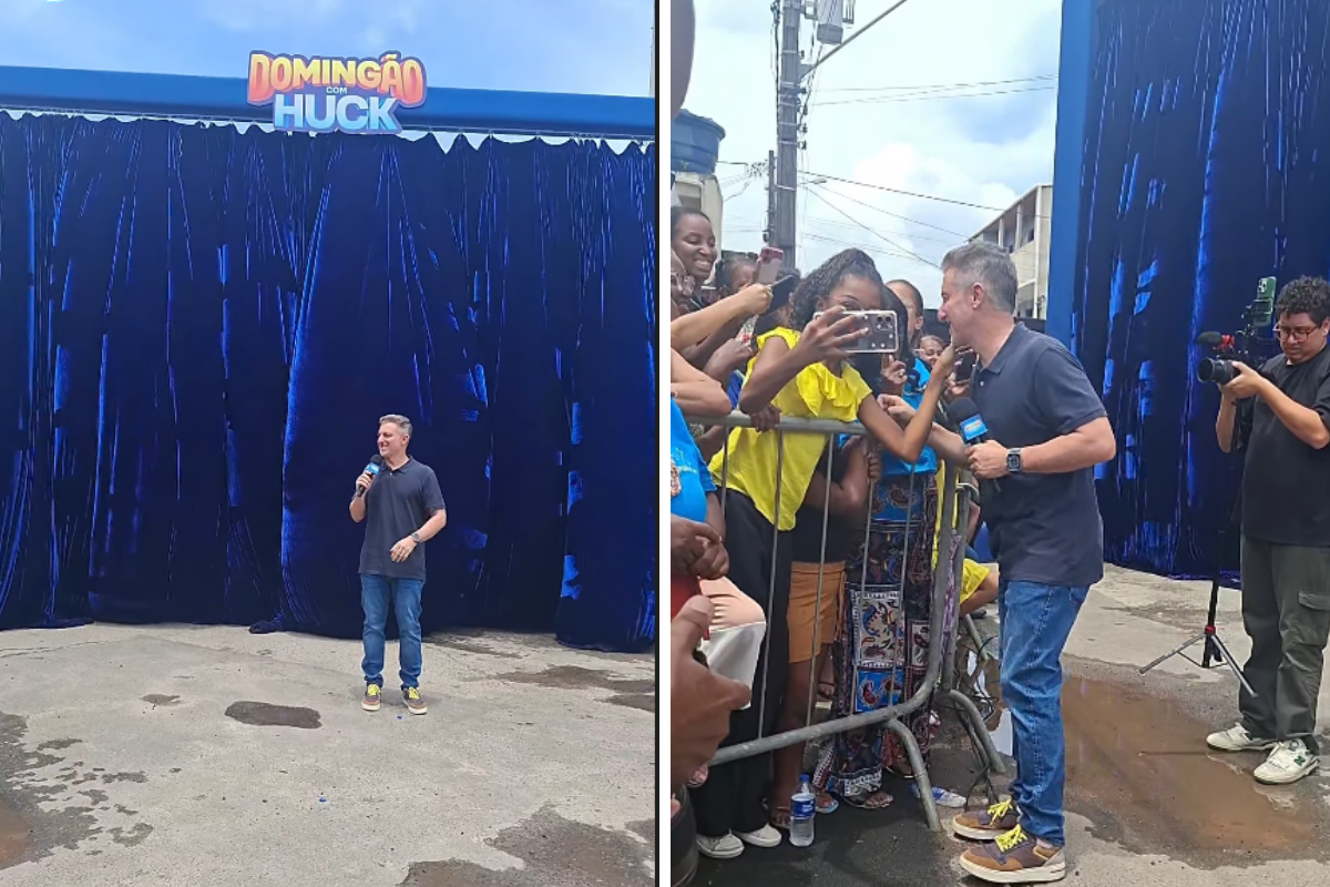 ‘Domingão com Huck’ grava quadro especial em Lauro de Freitas