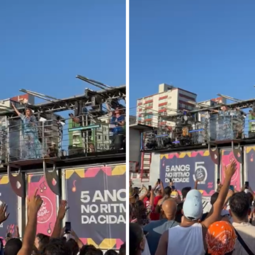 Daniela Mercury puxa trio e arrasta multidão no Farol da Barra em Salvador