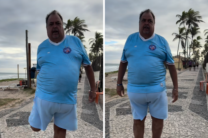 Ex-comandante dos Bombeiros da Bahia perde 20 kg e desabafa sobre processo de emagrecimento: “A luta continua”