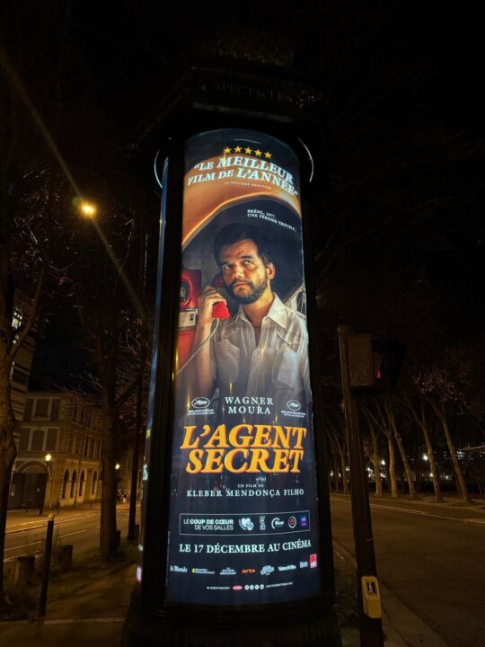 “O Agente Secreto” estreia na vice-liderança das bilheterias na França