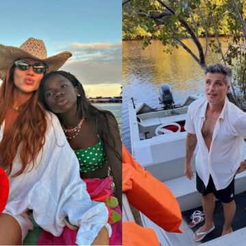 Giovanna Ewbank e Bruno Gagliasso curtem Caraíva com os filhos; veja fotos e vídeos