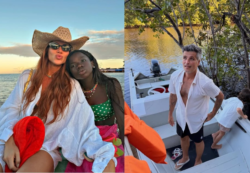 Giovanna Ewbank e Bruno Gagliasso curtem dias de descanso em Caraíva com os filhos