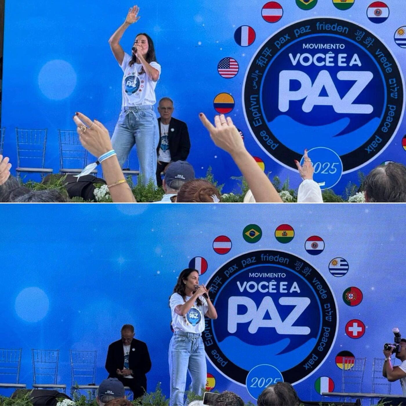 Ivete Sangalo canta sucessos no Movimento Você e a Paz no Parque da Cidade; assista