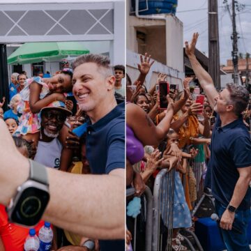 ‘Domingão com Huck’ grava quadro especial em Lauro de Freitas