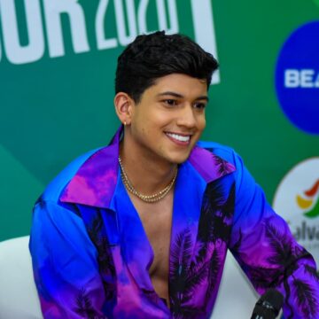 Léo Foguete exalta parceria da namorada em meio à correria do verão