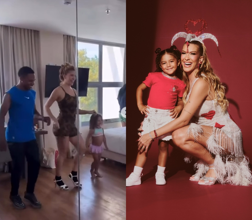 Filha de Lore Improta e Léo Santana rouba a cena em aula de samba e viraliza; assista