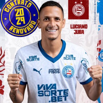 Bahia anuncia renovação de contrato de Luciano Juba