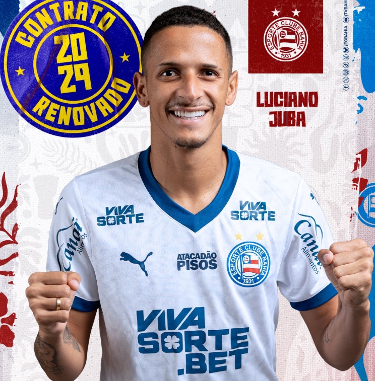 Bahia anuncia renovação de contrato de Luciano Juba