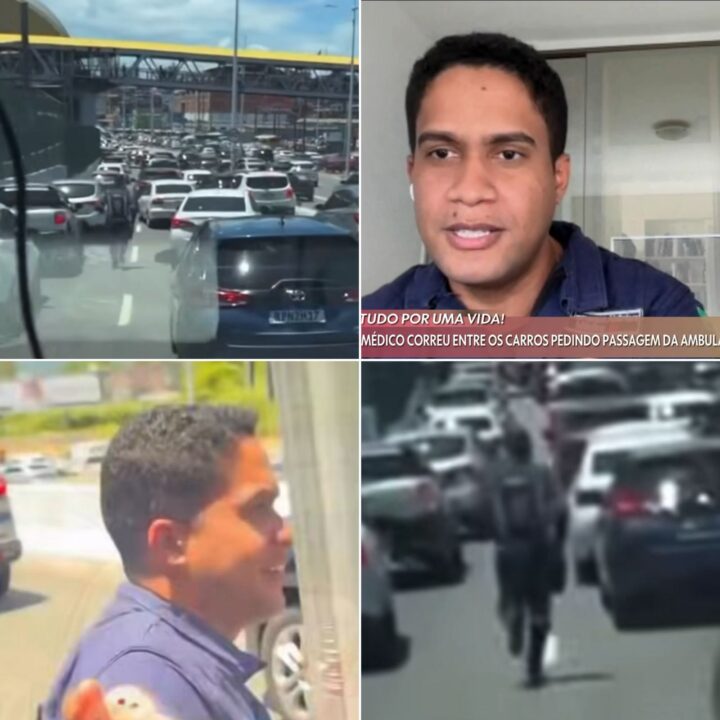 Médico que viralizou ao abrir caminho para ambulância em Salvador se pronuncia: “Tempo é fundamental”