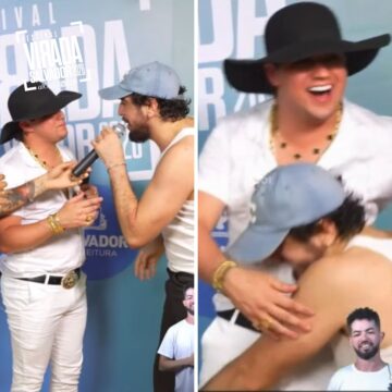 Zero briga! Nattan e Natanzinho Lima se encontram nos bastidores do Festival Virada Salvador