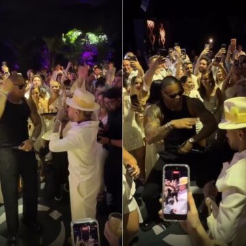 Neymar canta e dança até o chão em show de Léo Santana; veja vídeo